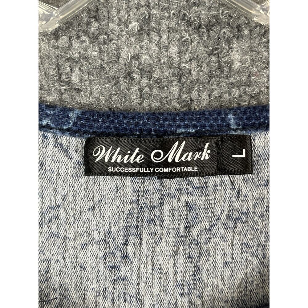 WHITE MARK- Women's L, Apolline Pasiley Bohemian Style LS Sweater Dress - Picture 5 of 14
